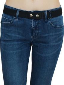 img 2 attached to 👖 Optimized Unisex No Buckle Belt for Adjustable Fit with Jeans, Pants, Dresses