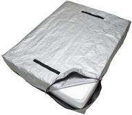 🛏️ caloona mattress bags: patent pending reusable king size cover for moving and storage with reinforced handles and heavy duty zipper-extra thick mattress protector storage bag logo