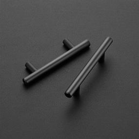 img 3 attached to 🍽️ 25 Pack of Ravinte 5'' Matte Black Stainless Steel Cabinet Pulls: Ideal Kitchen Drawer Handles with a 3-inch Hole Center