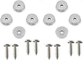 img 4 attached to 🔩 8 Clear Round Rubber Feet Bumpers with Stainless Steel Screws - 0.250"H X 0.671"D - Made in USA - Non-Marking, Food Safe, ROHS & Prop 65 Free - Ideal for Cutting Boards, Electronics, Crafts