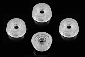 img 3 attached to 🔩 8 Clear Round Rubber Feet Bumpers with Stainless Steel Screws - 0.250"H X 0.671"D - Made in USA - Non-Marking, Food Safe, ROHS & Prop 65 Free - Ideal for Cutting Boards, Electronics, Crafts