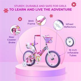 img 3 attached to 🚲 Titan Girl's Flower Princess BMX Bike Review: Pink, 16-Inch Bike for Girls