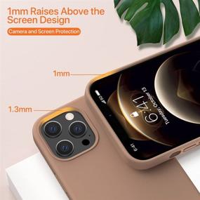 img 2 attached to 🍫 Miracase iPhone 12 Pro Max Case - 6.7 inch 2020 Release, Liquid Silicone Gel Full Body Protection, Shockproof Chocolate Case