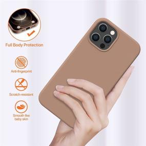 img 3 attached to 🍫 Miracase iPhone 12 Pro Max Case - 6.7 inch 2020 Release, Liquid Silicone Gel Full Body Protection, Shockproof Chocolate Case