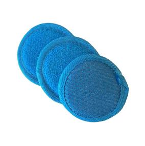 img 3 attached to Microfiber Face Scrubbers Bundle Turquoise