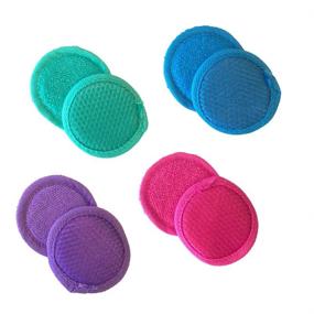 img 4 attached to Microfiber Face Scrubbers Bundle Turquoise