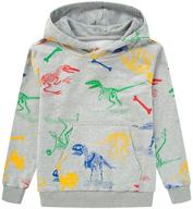 🦖 dinosaur sweatshirt hoodies for boys' clothing - ovovod fashion hoodies & sweatshirts logo