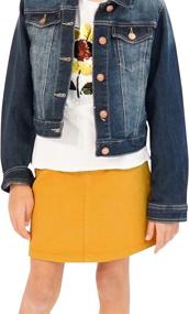 img 3 attached to 👧 Vibrant Colored Denim Skirt for Stylish Girls - Ages 4 & Up: KIDPIK