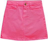 👧 vibrant colored denim skirt for stylish girls - ages 4 & up: kidpik logo