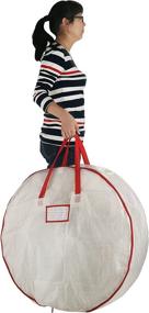 img 1 attached to 🎄 Elf Stor 83-DT5013 Deluxe White Christmas Storage Bag for 30-Inch Wreaths (30x10), (L) 30x30x10