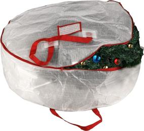 img 4 attached to 🎄 Elf Stor 83-DT5013 Deluxe White Christmas Storage Bag for 30-Inch Wreaths (30x10), (L) 30x30x10