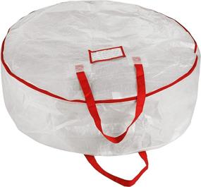 img 2 attached to 🎄 Elf Stor 83-DT5013 Deluxe White Christmas Storage Bag for 30-Inch Wreaths (30x10), (L) 30x30x10