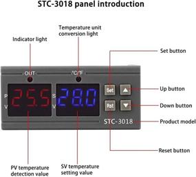 img 1 attached to Контроллер температуры STC 3018 Термостат Humidity