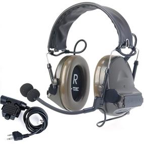 img 4 attached to 🎧 Z-TAC Official Store: Z-Tactical Comta II Tactical Headset (Z041-FG) with U94 PTT Kenwood Push to Talk (Z113-KEN) - Noise Reduction Headphone Walkie Talkie Dual PTT for Military Radio