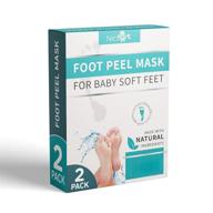 👣 revive & rejuvenate: foot peel mask for baby soft feet - exfoliating dry & cracked feet, gentle treatment pedicure logo