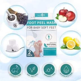 img 2 attached to 👣 Revive & Rejuvenate: Foot Peel Mask for Baby Soft Feet - Exfoliating Dry & Cracked Feet, Gentle Treatment Pedicure