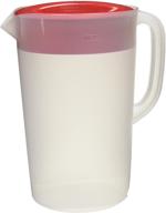 hard-to-find rubbermaid clear pitcher, 1 🔍 gallon, red - imperial distributors exclusive deal logo