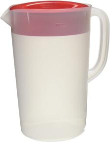 img 1 attached to Hard-to-Find Rubbermaid Clear Pitcher, 1 🔍 Gallon, Red - Imperial Distributors Exclusive Deal
