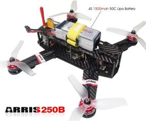 img 1 attached to 🚁 ARRIS X-Speed 250B V3 250 FPV Racing Drone with Flycolor Raptor 390 Tower 4-in-1 – Full Kit for Thrilling Aerial Adventures!