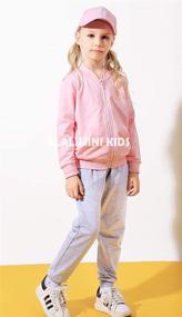 img 2 attached to 👖 Детские унисекс хлопковые спортивные брюки ALALIMINI Toddler Kids с эластичной посадкой Jogger Design