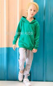 img 3 attached to 👖 Детские унисекс хлопковые спортивные брюки ALALIMINI Toddler Kids с эластичной посадкой Jogger Design