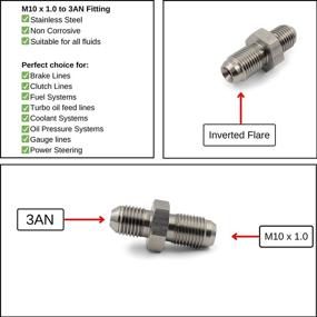 img 1 attached to M10X1 0 Муфта переходника фитинга 3AN