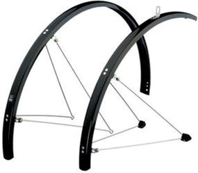 img 2 attached to 🚲 SKS P35 Black Chromoplastic Longboard - Ultimate Bicycle Fenderset (700 x 20-28 Tires)"