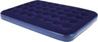 🛏️ achim home furnishings second avenue collection full size air mattress with electric air pump - blue (ab75flac04) logo