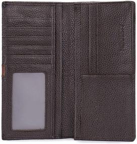 img 2 attached to 👝 Genuine Leather Credit Bifold - Optimized for Blocking