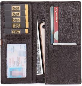 img 3 attached to 👝 Genuine Leather Credit Bifold - Optimized for Blocking