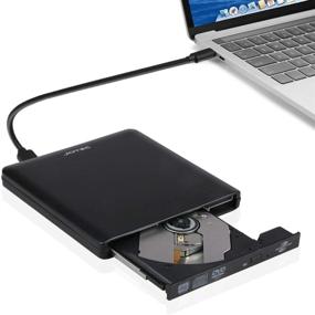 img 4 attached to Aluminum USB3.0/USB-C LightScribe DVD Burner Writer Player - Compatible with Old & 🖥️ New MacBook Pro, iMac (2011-2018) and Windows/Mac Computers - Supports Windows 10/8/7/XP/Mac OS X (Black)