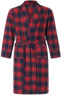 👘 comfortable and stylish: latuza men's cotton flannel robe - perfect for relaxing in style logo