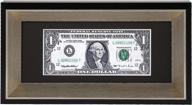 🌌 space art deco black dollar bill/license holder frame: silver beveled edge, black mat, tempered glass - easel stand/wall mount - sawtooth hangers (4x9, 1-pack) логотип