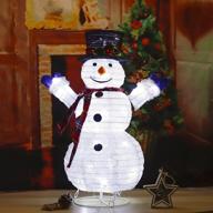 christmas snowman collapsible foldable decoration logo