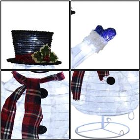 img 2 attached to Christmas Snowman Collapsible Foldable Decoration