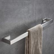 🛁 premium square towel bar for modern bathrooms - 24-inch stainless steel holder with brushed nickel finish logo