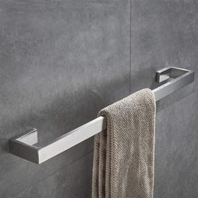 img 4 attached to 🛁 Premium Square Towel Bar for Modern Bathrooms - 24-Inch Stainless Steel Holder with Brushed Nickel Finish