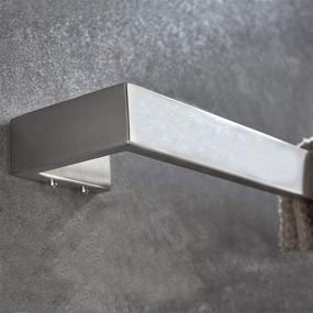img 2 attached to 🛁 Premium Square Towel Bar for Modern Bathrooms - 24-Inch Stainless Steel Holder with Brushed Nickel Finish