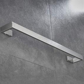 img 1 attached to 🛁 Premium Square Towel Bar for Modern Bathrooms - 24-Inch Stainless Steel Holder with Brushed Nickel Finish