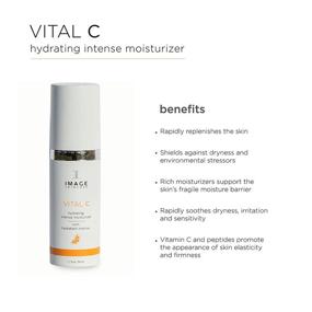 img 3 attached to 🧴 Vital C Hydrating Intense Moisturizer with Shea Butter - 1.7 Fl Oz by Image Skincare