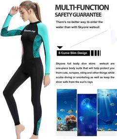 img 2 attached to 🏊 Dive Skins Full Body Swimsuit Wetsuit Scuba Rash Guard Diving Suit: Ultimate UV Protection & Quick Dry Sunsuit for Women, Men, and Adults - Perfect for Surfing, Snorkeling, and Kayaking