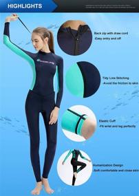 img 1 attached to 🏊 Dive Skins Full Body Swimsuit Wetsuit Scuba Rash Guard Diving Suit: Ultimate UV Protection & Quick Dry Sunsuit for Women, Men, and Adults - Perfect for Surfing, Snorkeling, and Kayaking