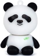 флеш-накопитель aneew 32 гб в форме панды из бамбука логотип
