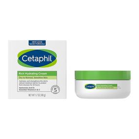 img 4 attached to CETAPHIL Богатый увлажняющий ночной крем с гиалуроновой кислотой - 1.7 унции, Увлажняющий крем для сухой и очень сухой кожи, без ароматов - Рекомендованная дерматологами марка