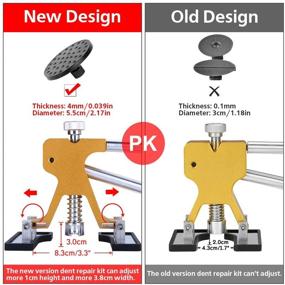 img 2 attached to 🔧 GLISTON Paintless Dent Puller Kit - Premium Golden Dent Remover Tools Set, 35pcs Adjustable Width Dent Repair Tools for Car, Ideal for DIY Auto Body Dent Repair