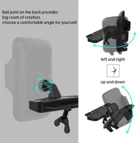 img 1 attached to 📱 YOSH CD Car Phone Mount: Secure CD Slot Holder for iPhone 12, Samsung Galaxy, Pixel 4, and More