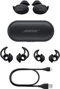 img 1 attached to Беспроводные наушники Bose Sport Earbuds для интенсивных тренировок и бега - Тройной черный.