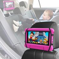 🚗 convenient car headrest holder: securely mount tablets for backseat entertainment! logo