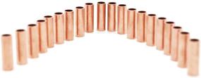 img 3 attached to 20 Pieces of Large Hole Heavy-Duty Metal Macrame Brass Copper Golden Tube Bead Rings for DIY Macrame Wall Hanging Plant Holder Craft Kit - 1.2'' Long (Copper)