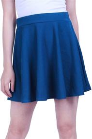 img 4 attached to 👗 Trendy and Versatile: HDE Women's Pleated Flared Skater Skirt